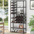 Roof Rack Bar Accessories Home S Light Grey Oak Wall Cellar for Wine Support for Wine Glasses Wood Metal Stackable Bakers Rack