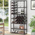 Roof Rack Bar Accessories Home S Light Grey Oak Wall Cellar for Wine Support for Wine Glasses Wood Metal Stackable Bakers Rack