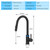 Smart Touch Black Kitchen LED Faucets Crane For Sensor Kitchen Water Tap 