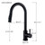 Matte Black Touch Sensor Kitchen Faucet Pull Out Smart Sensor Kitchen Faucet 