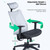Adjustable Office Chair Ergonomic Executive Office Chair Fabric Mesh Swivel Computer Chair