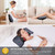 COMFIER Massage Mat Full Body with Movable Shiatsu Neck Massage Pillow, 10 Vibrating Motors & 4 Heating Pads Massage Pad Grey