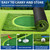 3.3X10ft Golf Putting Practice Mat Golfing Training Mat Outdoor with Balls Sport