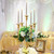 Metal Candelabra Gold Candle Stand 20in Tall, 5-Candle Candlestick Holder , Candle Holder for Wedding Centerpiece Christmas