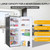 12.1 CU' Refrigerator with Freezer, Apartment Size Refrigerator Top Freezer, 2 Door Fridge