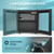 55 Can Beverage Refrigerator cooler-Mini Fridge Glass Door for Beer Drinks Wines, Freestanding Beverage Fridge(1.3cu.ft)