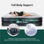 Queen Air Mattress with Built-in Pump for Guest, 20" Tall Raised Height Inflatable Air Bed with Carrying Bag for Camping, Foldab