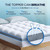 Premium Memory Foam Mattress Topper King for Ultra Comfort, 2" Plush Pillow Top King Mattress Topper