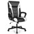 Office Chair Computer Desk Chair Swivel Gaming PU Leather w/Padded Armrest White  