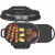 225 Portable Stand-Up Propane Grill, Gas Grill with Push-Button Starter, Folding Legs & Wheels, Side Table