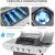 3-Burner Propane Gas BBQ Grill with Side Burner 