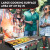 Flat Top Grill with 4 Burners–Premium Propane with Outdoor Grill Cart –Stainless Steel