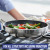 Blue Diamond Stainless Clad Pro 11" Fry Pan Midnight Diamond Coated Ceramic Nonstick 