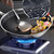 14" Honeycomb Non Stick Wok Pan Stainless Steel Stir-fry Wok with Lid,Skillet Stay-cool Handle PFOA Free Suitable