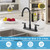 High Arc 360°Rotating Spout Kitchen Sink Faucet