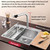 1/2 Tier Kitchen Storage Shelf Above The Sink Dish Storage Rack Set Seasoning Tableware Draining Kitchenware Organizer