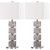 Rafferty Coastal Cream Shell 31-inch Bedroom Living Room Home Office Desk Nightstand Table Lamp Set of 2