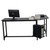 L-Shaped Desktop Computer Desk Black