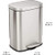 Small Rectangular Trash Can With Soft-Close Foot Pedal