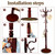 Wooden Coat Rack Stand, High-Grade Coat Racks freestanding with 14 Hooks & Stable disc Base,