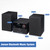 Professional JBS-500 Modern Bluetooth Wireless Stereo Music System Home CD Player, MP3 USB