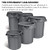 Rubbermaid Commercial Products BRUTE Heavy-Duty Round Trash/Garbage Can, 32-Gallon,