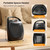 Portable Heater Fan for Office with Adjustable Thermostat and Overheat Protection ETL Listed for Kitchen, 750W/1500W(Black)