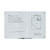Dry Erase Board, 35"x23", White Frosted Surface With Silver Grommets,