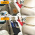 Kick Mats with Organizer - 2 Pack Backseat Protector Seat Covers for Your Car, SUV, Minivan or Truck Seats - Vehicle Back Seat Kids Safety Accessories - Universal Fit Automotive Interior Protectors