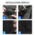 Mandark Car Trunk Organizer, Super Capacity Vehicle Hanging Backseat Cargo Storage Bag with Robust Elastic Net, Detachable Auto Seat Back Organizing Bag, Universal for SUV, Truck, RV（Black/Red）