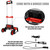 Folding Shopping Cart with Removable Waterproof Bag and Bungee Cord, Heavy Duty Push Cart with Mute Wheels,
