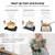 1800W Infrared Hot Plate, 7 Inch Ceramic Glass Portable Double Burner