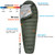 Akmax.cn Down Mummy Sleeping Bag 0 Degree F 400 Fill Power for 3-4 Seasons Ultralight Compact Portable Waterproof 