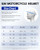 White XXL | ILM ECE DOT Fiberglass Full Face Motorcycle Helmet Lightweight for Men Women Dual Visor