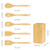 Kitchen Utensils Set - 6 Piece -wooden Spoons -Cooking Spoon Set -Wooden utensils set