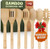 7 PCs Easy to Clean Wooden Kitchen Utensil Set, Sturdy, Lightweight & Heat Resistant