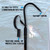 Fiblink Fishing Gaff Portable Fish Gaff with Stainless Steel Fishing Hook,Non-Slip Grip Handle and Fiberglass Shaft for Saltwater