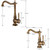 POIQIHY Basin Faucets Antique Brass Faucet Basin Carving Tap Rotation Single Handle Tap  Mixer Taps Bathroom Vessel Sink Faucet