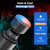 Massage Gun Deep Tissue with Heat and Cold Head, 6 Temperatures, 20 Levels & 10 Heads (Black)