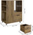 Roll Container Filing Cabinet Office Cabinet with Wheels Drawers and Open Compartments For File Cabinet Storage