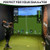 Golf Impact Screen with Upgraded Grommet Slings, 3D Air Mash Golf Simulator | Indoor, Outdoor