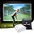 Golf Simulator Impact Screen for Golf Training,16pcs Grommet Holes Family Indoor Series