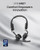 Open-Ear Bluetooth Computer Headset, Noise Cancelling Mic + Mute Button, Smart App - C610