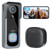 Doorbell Camera Wireless No Subscription - Wireless Video Doorbell with Chime, Doorbell with Camera 1080P Grey, Voice Changer