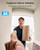 Doorbell Camera Wireless No Subscription - Wireless Video Doorbell with Chime, Doorbell with Camera 1080P Grey, Voice Changer