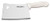 7" STAINLESS Cleaver, S5387PCP, SANI-SAFE series, White