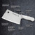 7" STAINLESS Cleaver, S5387PCP, SANI-SAFE series, White