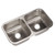 ED-3108-1 Elite Series Undermount Stainless Steel 50/50 Double Bowl Kitchen Sink, Satin ED-3108-1 Elite Series Undermount Stainless Steel 50/50 Double Bowl Kitchen Sink, Satin