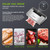 Vacuum Sealer Machine, Food Sealer with 5 Modes, Globefish Technology for High-Speed Continuous Working, Built-in Cutter & Bag Storage, Include 100 Vacuum Bags & 1 Roll Bag, Black
