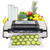 Deluxe Food VS-12 Vacuum Sealer, 130 Watts, Kit Bags & Viewing Lid, Compact, Silver